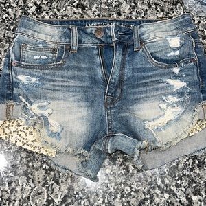 Hi-rise festival short American eagle, 2